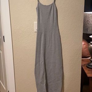 Prettylittlething rib cinched waist midi dress